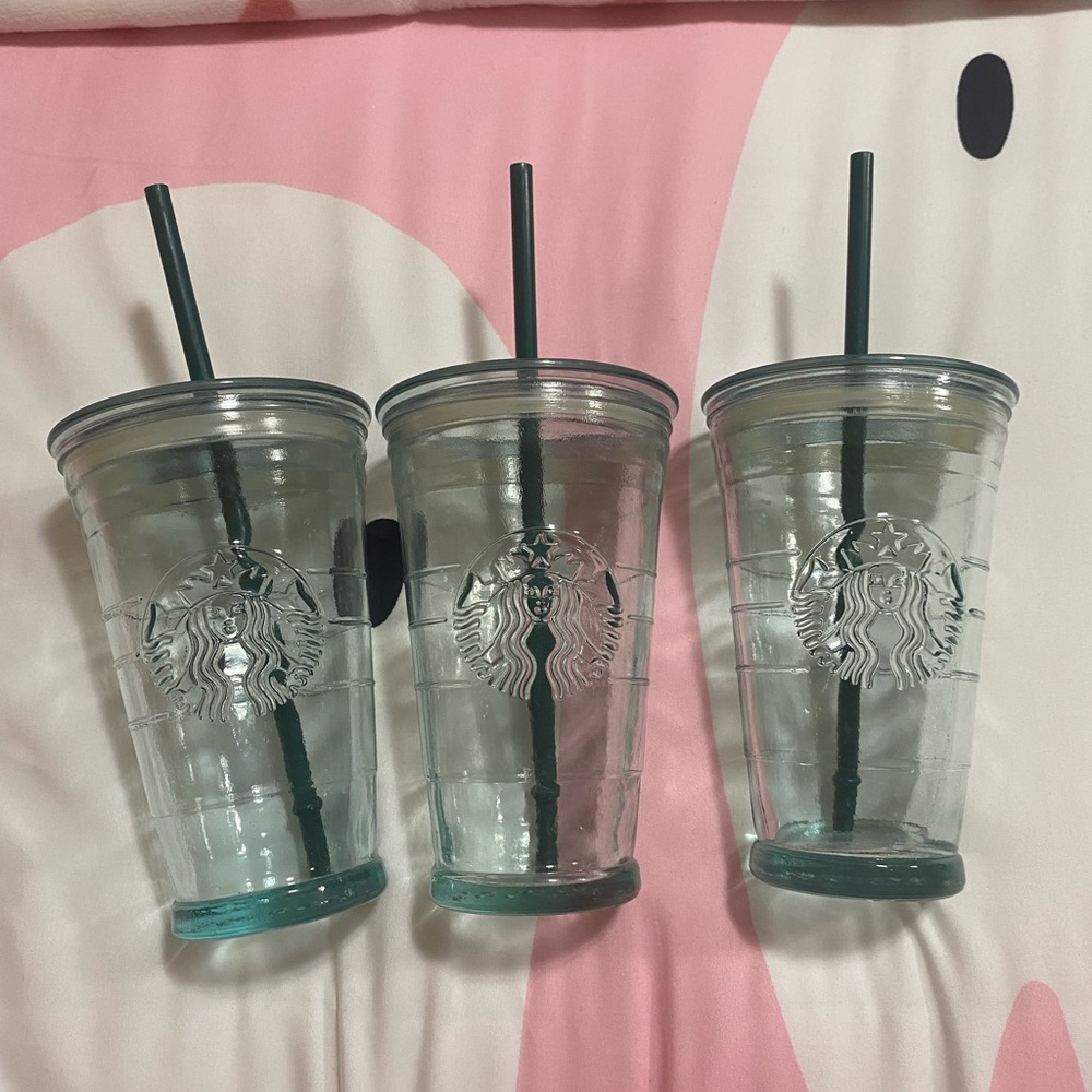 Starbucks glass tumblers